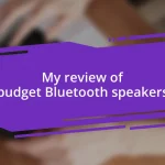 My review of budget Bluetooth speakers